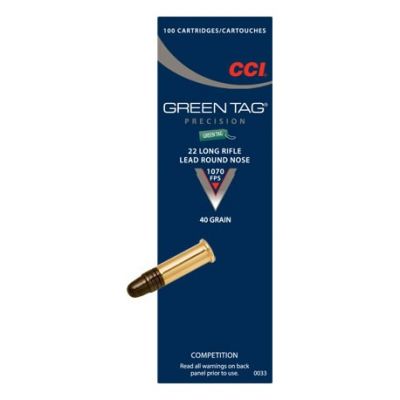 22 LR GREEN TAG COMP 40 GR LRN